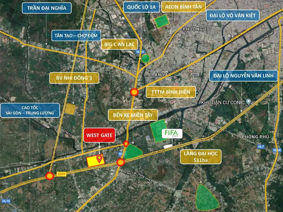 FIFA City 9 Tiện ích Ngoại khu Dự án FIFA City Nguyễn Văn Linh Bình Chánh