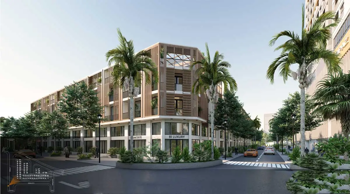 FIFA City Phoi canh Can goc Nha pho Sakura Garden FIFA City Binh Chanh - FIFA City