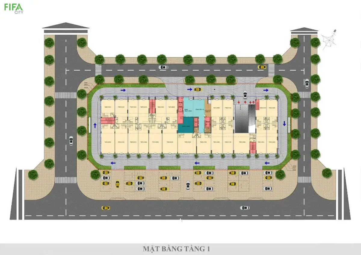 FIFA City Mat bang Tang 1 Can ho FiFa City 1 - FIFA City