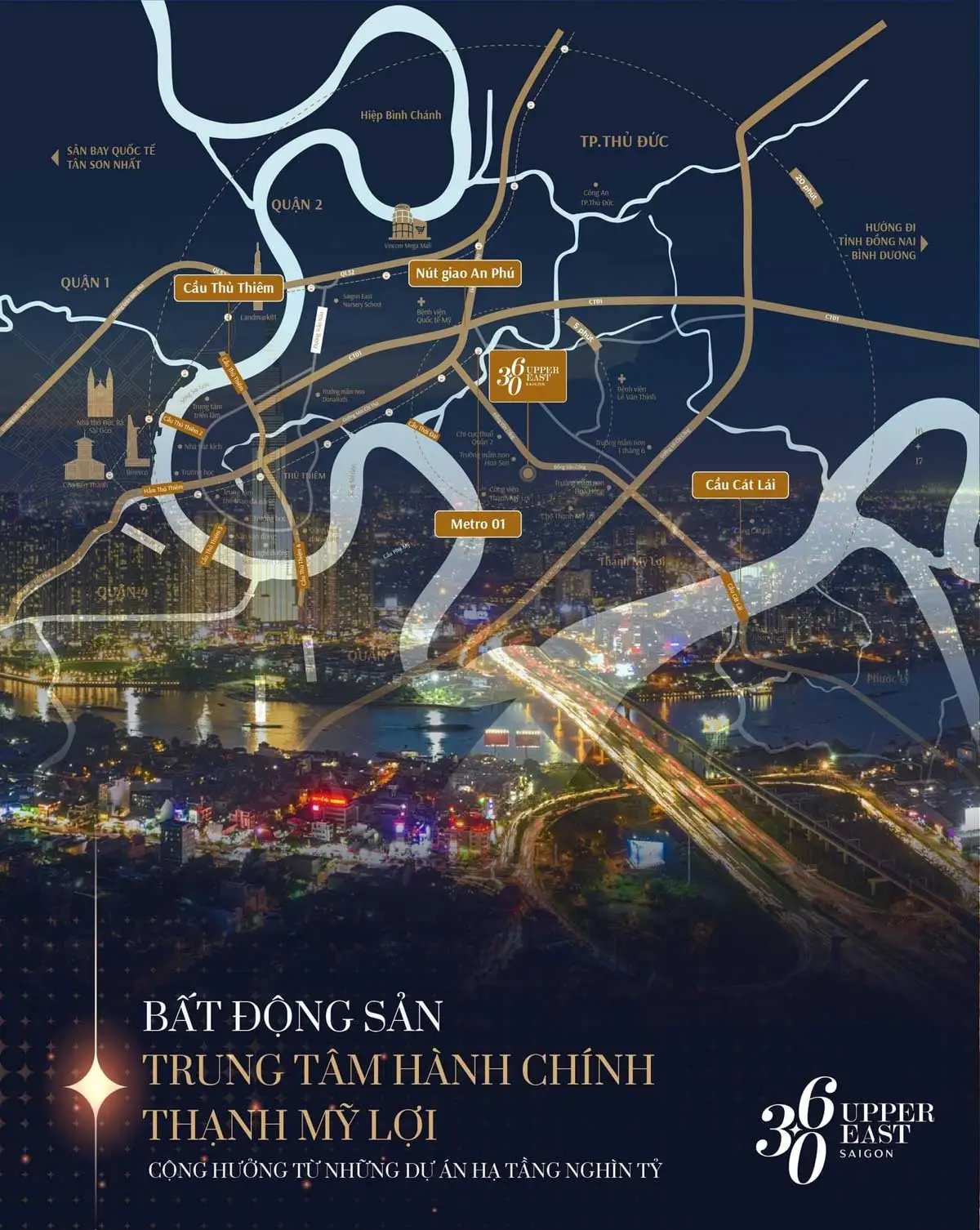 Swiss Belresidences Upper East Saigon 4 Vị trí Dự án Căn hộ Chung cư 360 Upper East Saigon Swiss Belresidences Quận 2