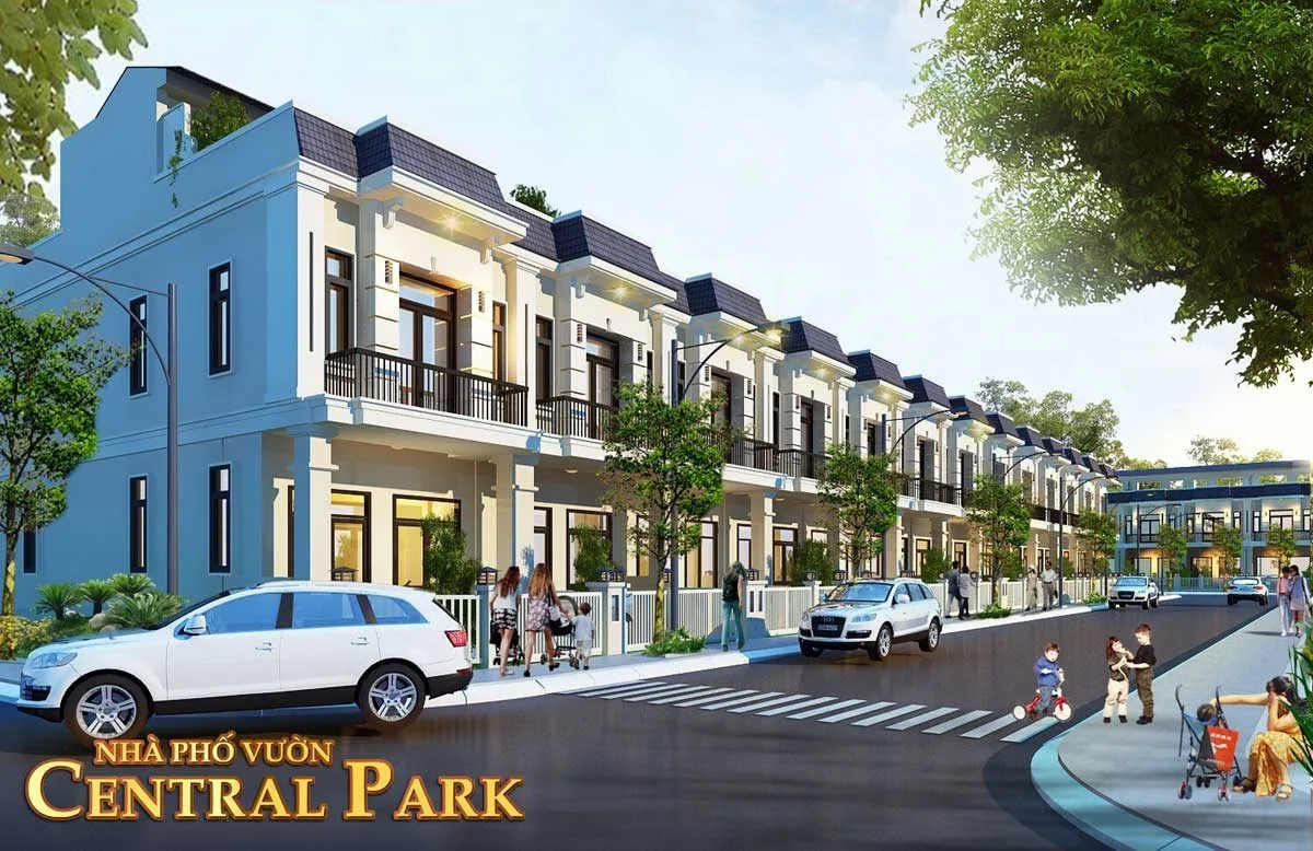 THẮNG LỢI CENTRAL HILL LONG AN 8 Phối cảnh nhà phố vườn Central Park