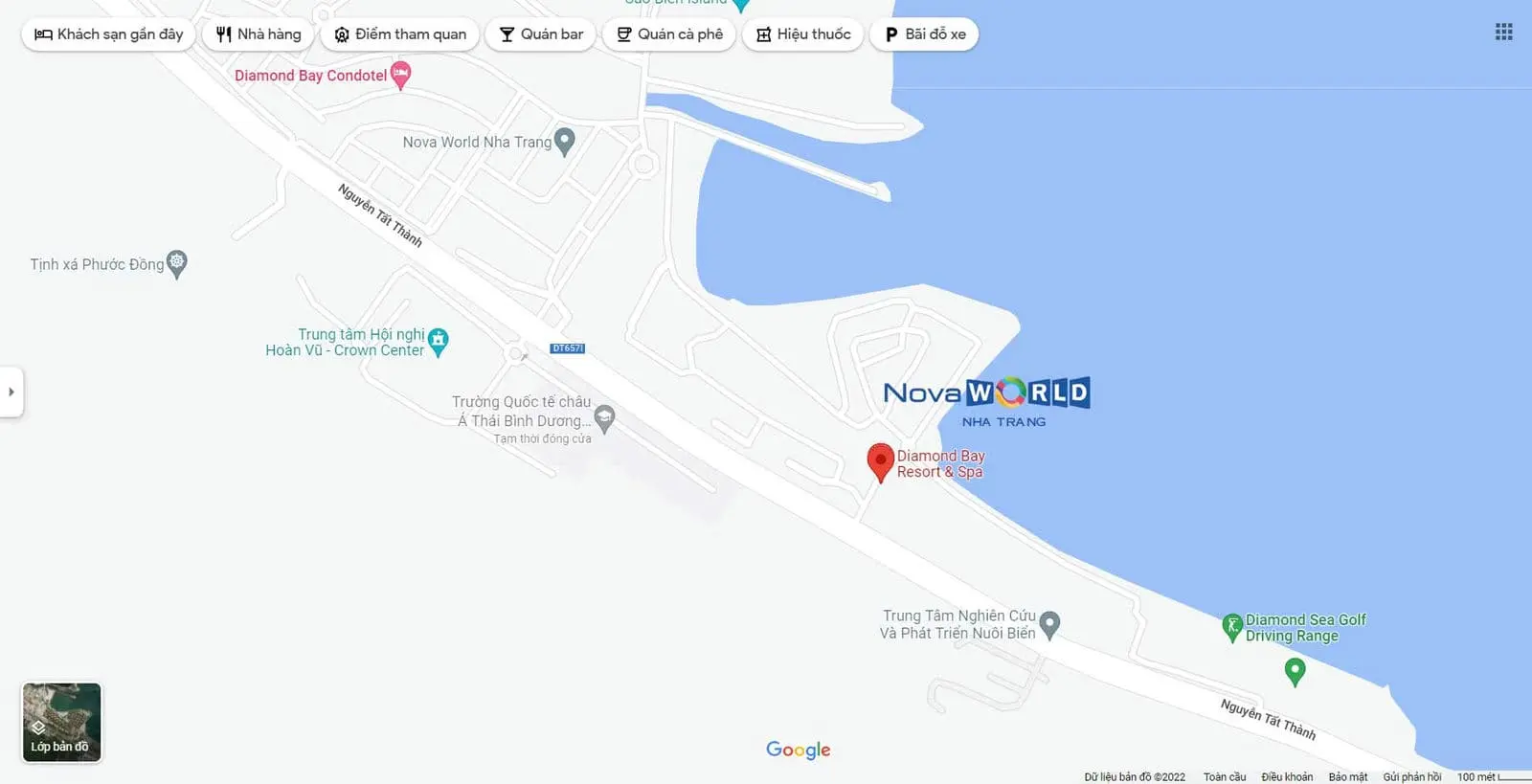 NovaWorld Nha Trang Diamond Bay 3 Vị trí Dự án Khu đô thị NovaWorld Nha Trang Diamond Bay