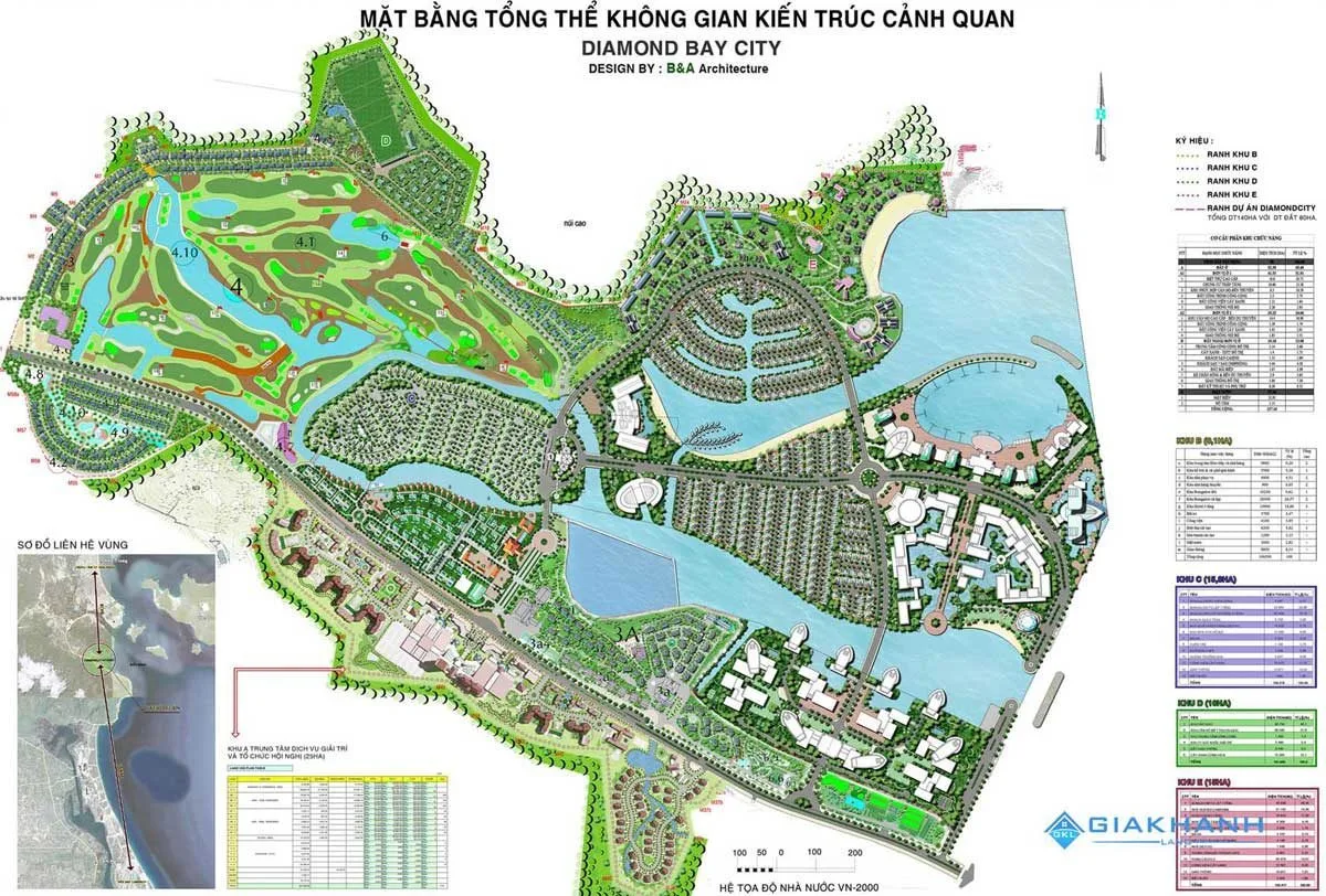NovaWorld Nha Trang Diamond Bay 6 Mặt bằng Tổng thể Dự án NovaWorld Nha Trang Diamond Bay