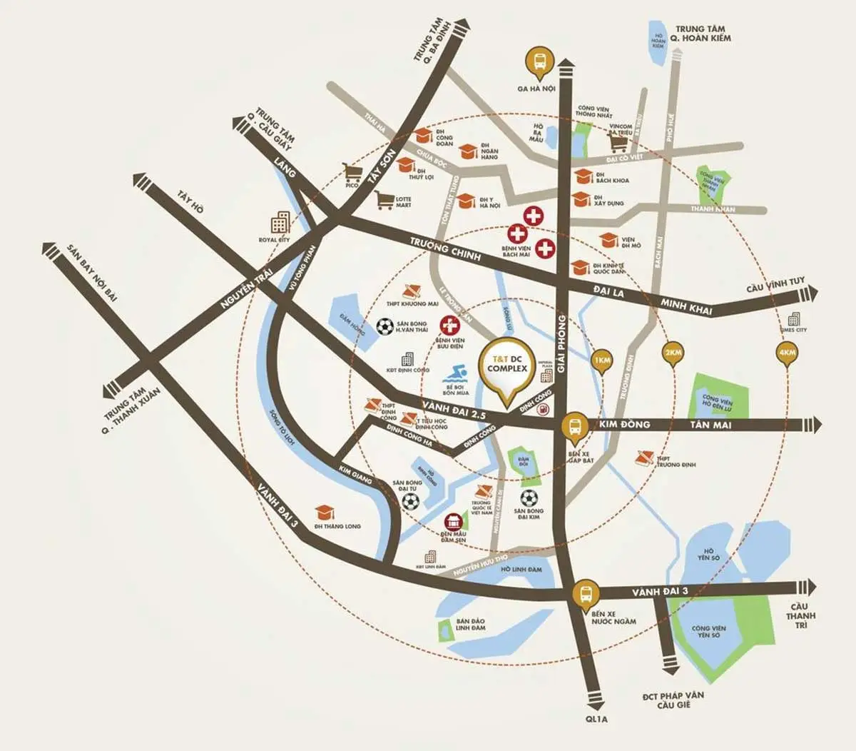 T&T DC Complex 3 Vị trí Dự án T&T DC Complex Hà Nội