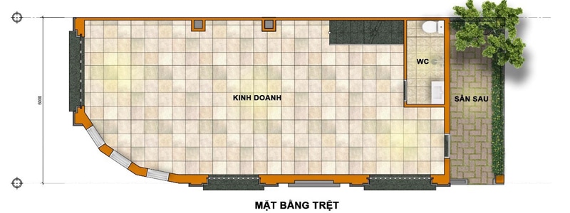 Mặt bằng trệt J Dragon