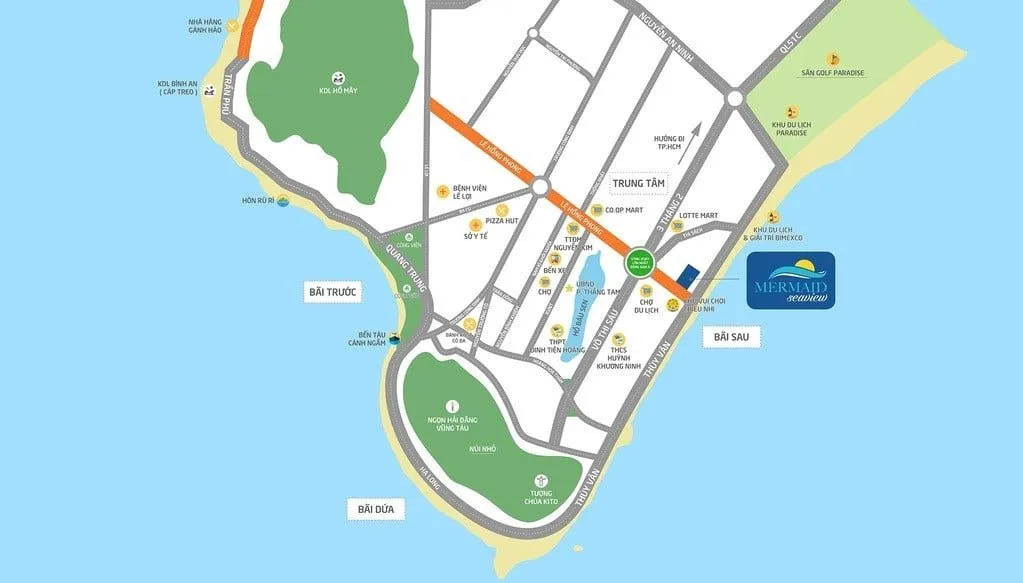 MERMAID SEAVIEW VŨNG TÀU 3 Vị trí tọa lạc của MERMAID SEAVIEW