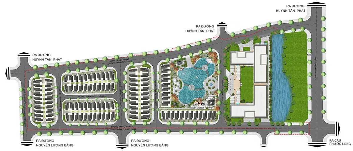 The Peak Garden 13 Mặt bằng tổng thể Dự án The Peak Garden