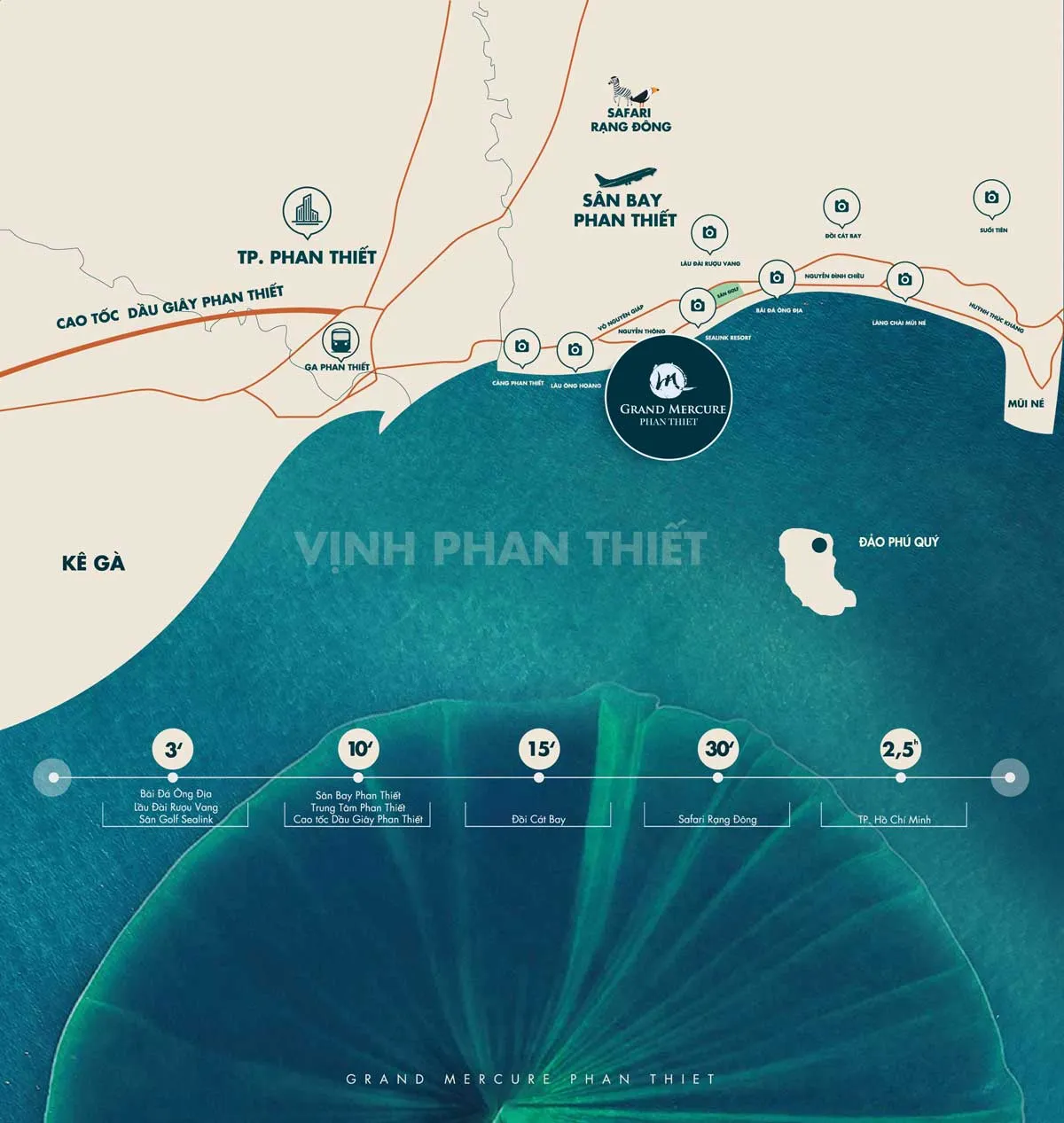 Grand Mercure Phan Thiết 4 Vị trí Dự án Grand Mercure Phan Thiết