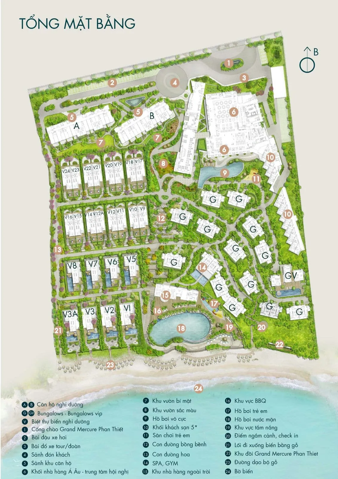 Grand Mercure Phan Thiết 8 Mặt bằng Dự án Grand Mercure Phan Thiết