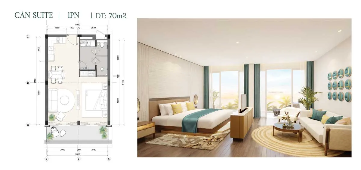 Grand Mercure Phan Thiết 21 Căn Suite 1 Phòng ngủ 70m2 Grand Mercure Phan Thiết