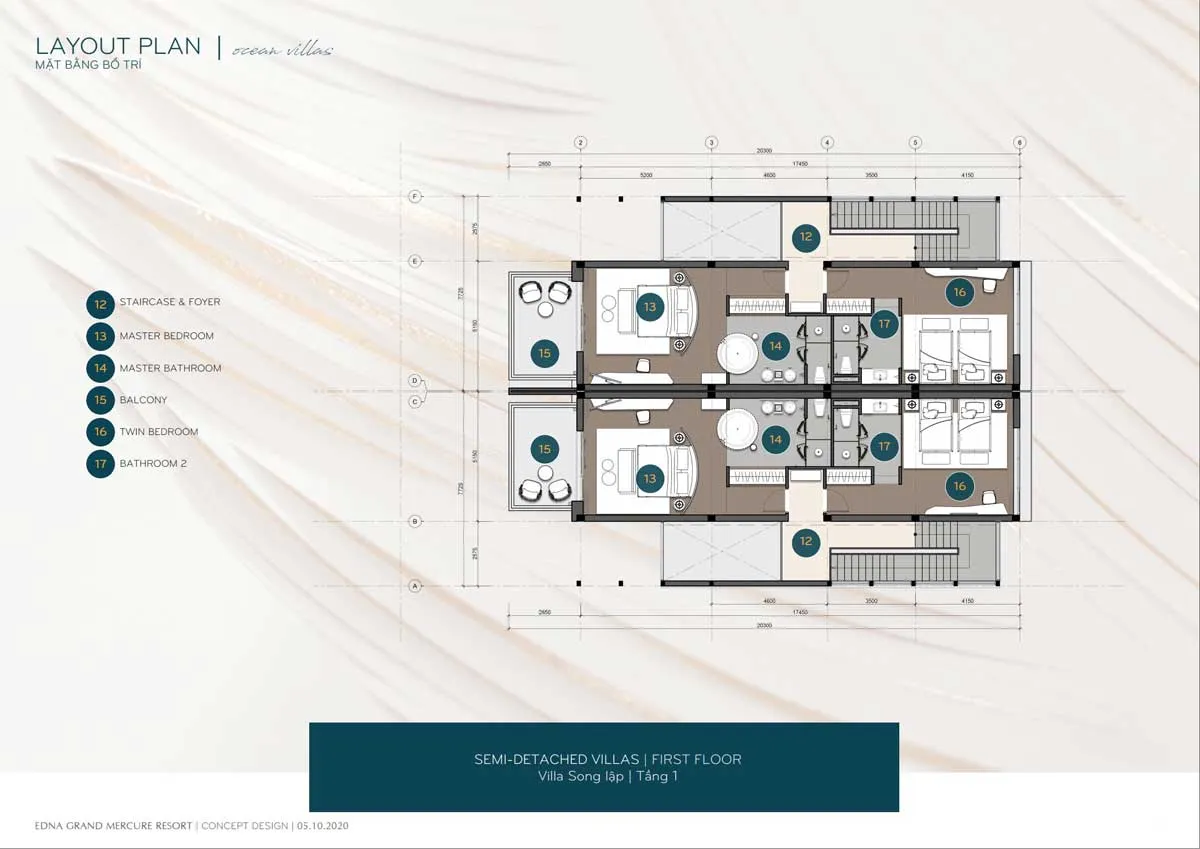 Grand Mercure Phan Thiết Tang 1 Biet thu song lap Edna Grand Mercure 324m2 dat - Grand Mercure Phan Thiết