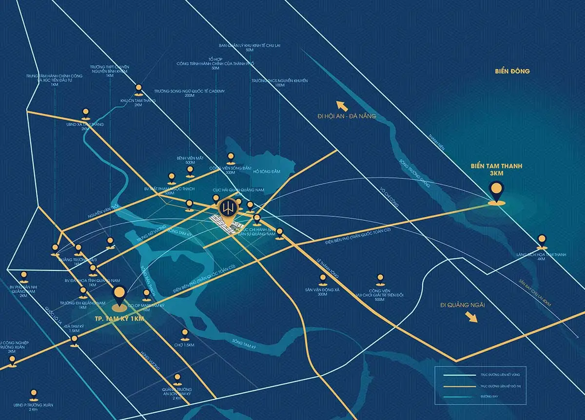The Trident City 4 Vị trí Dự án The Trident City Tam Kỳ Quảng Nam