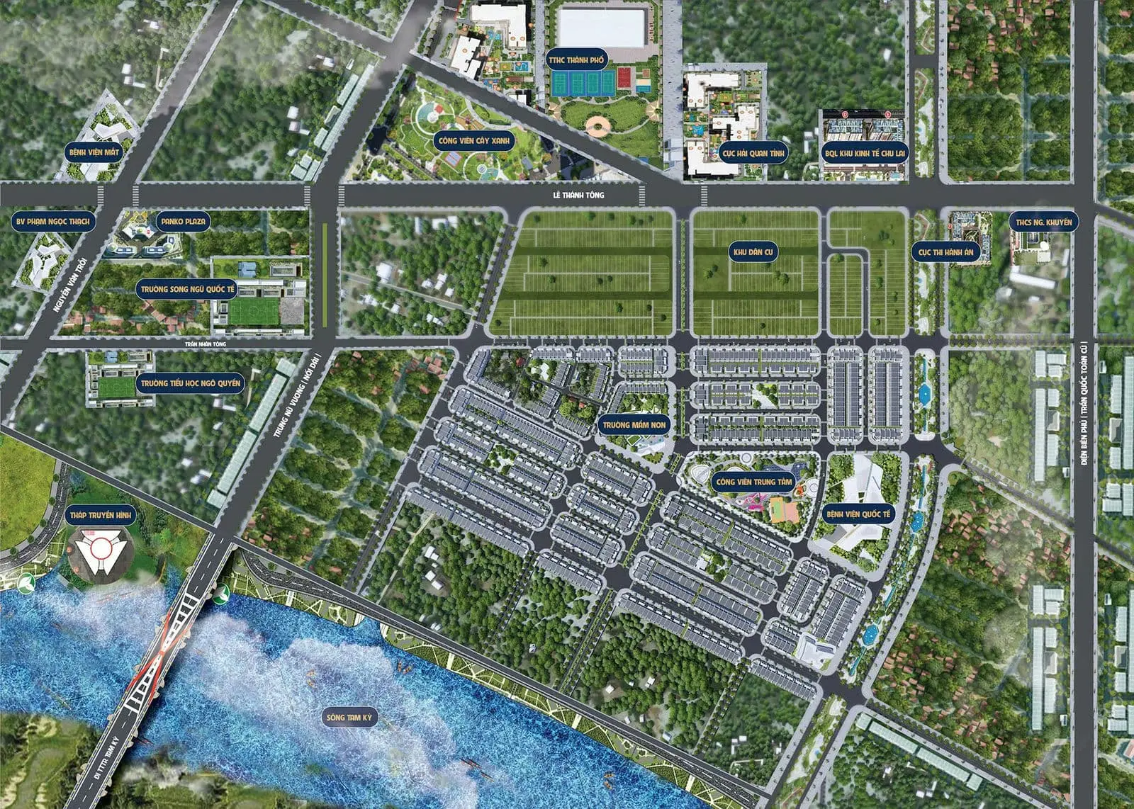 The Trident City 6 Tiện ích ngoại khu Dự án The Trident City Tam Kỳ Quảng Nam