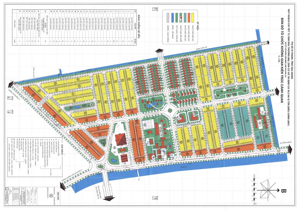 Mặt bằng Dự án Khu đô thị The Venice City Vị Thanh Hậu Giang