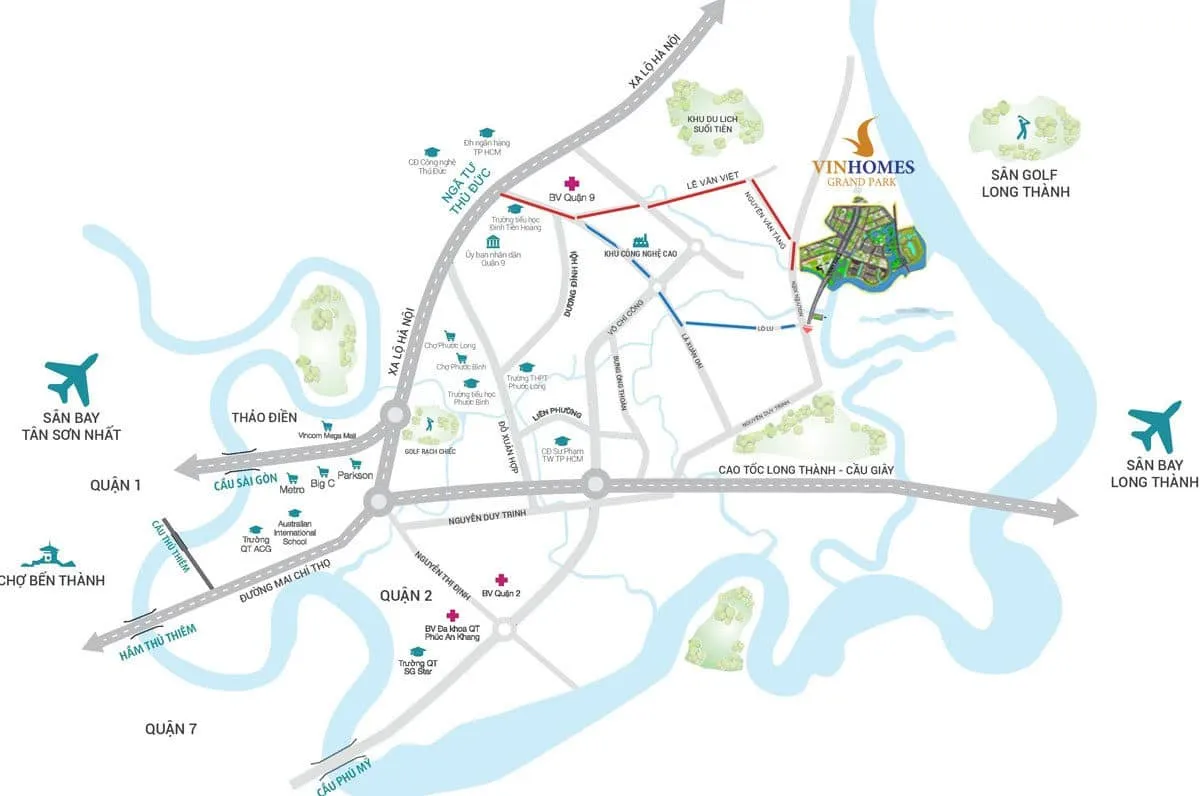 The Beverly 2 Vị trí Dự án Vinhomes Grand Park Quận 9