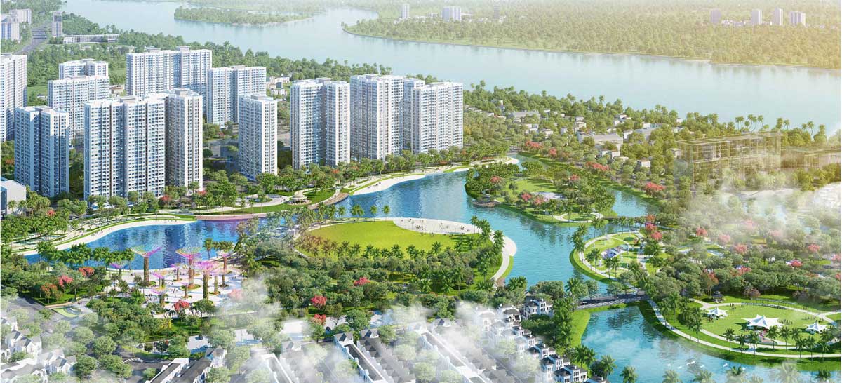 Tiện ích Biển hồ tại Phân khu Căn hộ The Beverly tại Khu đô thị Vinhomes Grand Park