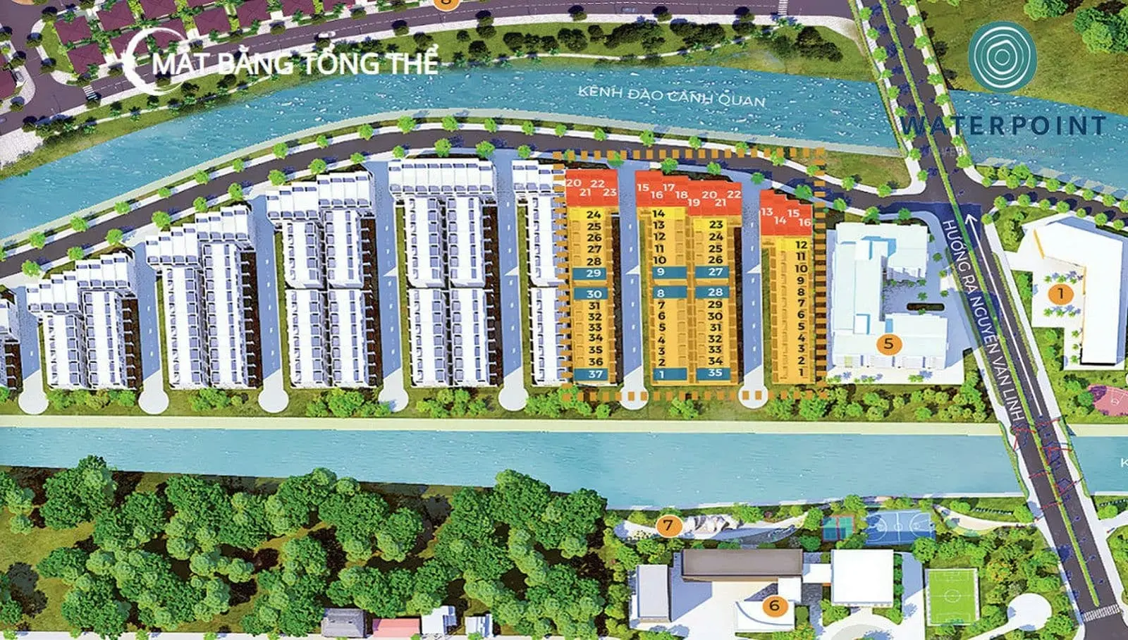 WATERPOINT BẾN LỨC LONG AN 12 mat-bang-khu-nha-pho-du-an-waterpoint-long-an