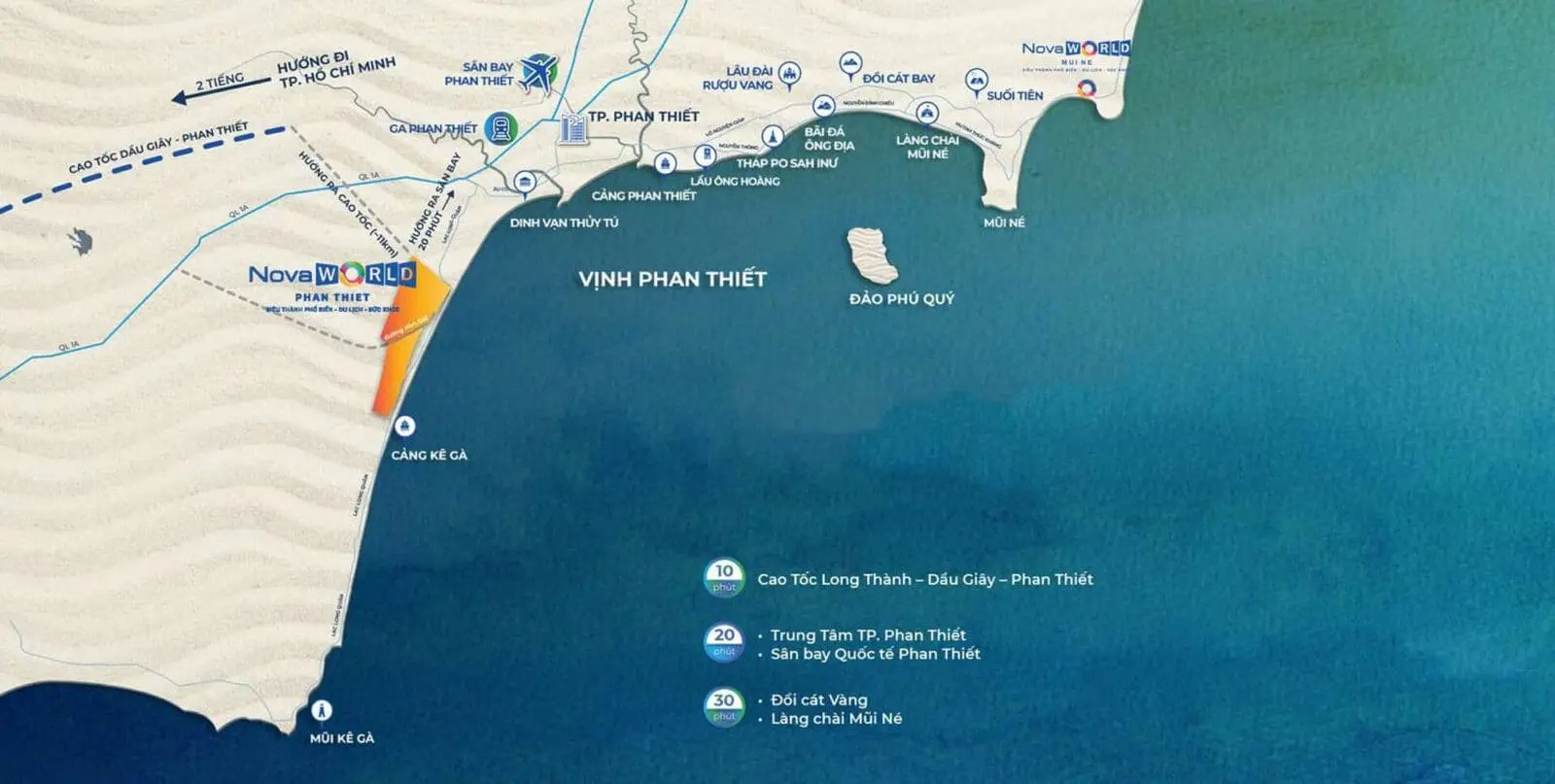 Novaworld Mũi Né 2 Vị trí Dự án Novaworld Mũi Né