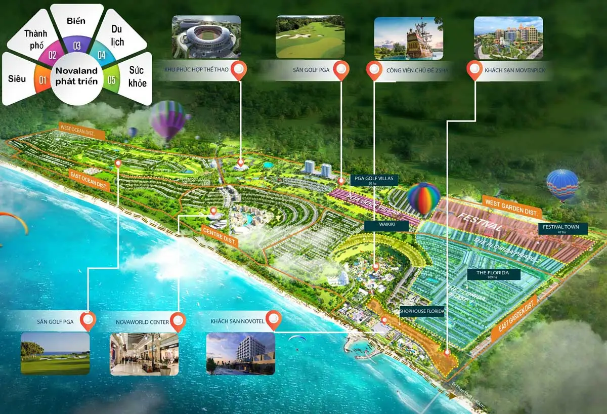 Novaworld Mũi Né 6 Mặt bằng Dự án Novaworld Mũi Né