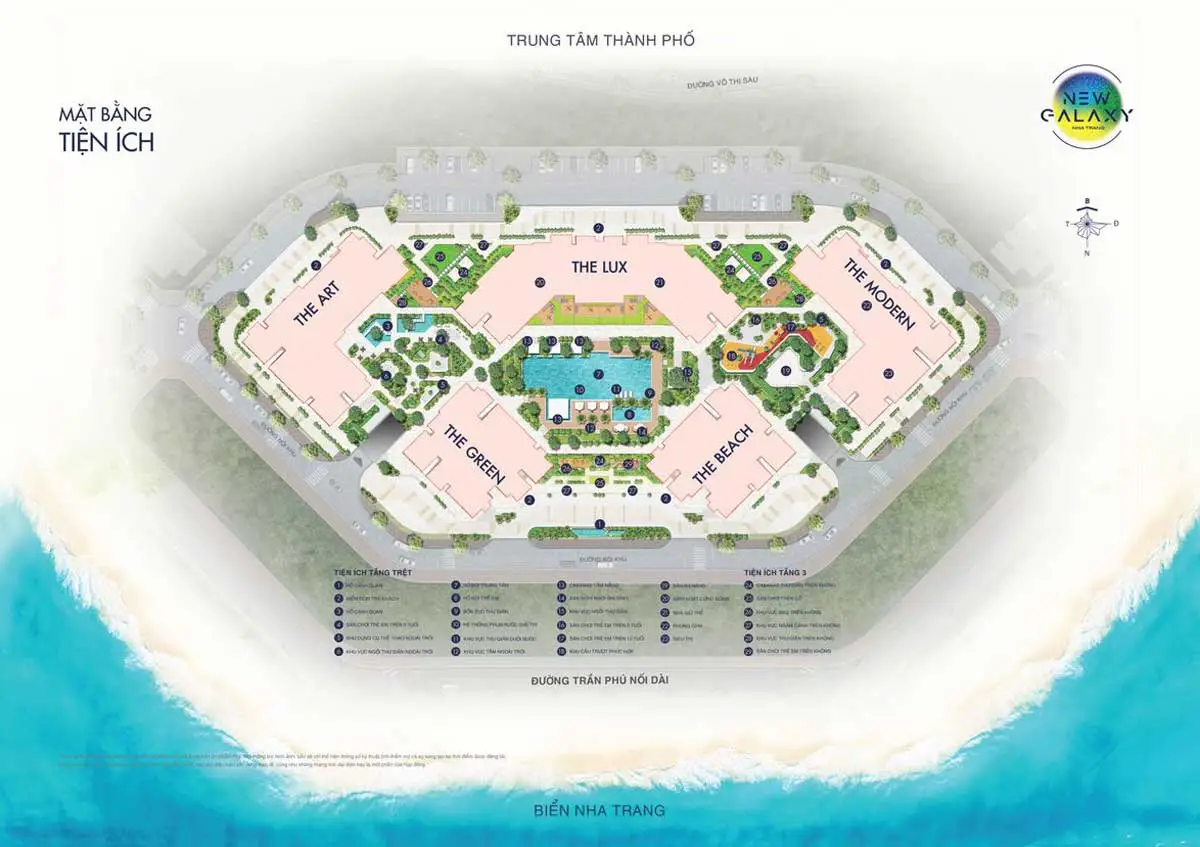 New Galaxy Nha Trang 7 Mặt bằng Tiện ích Dự án New Galaxy Nha Trang