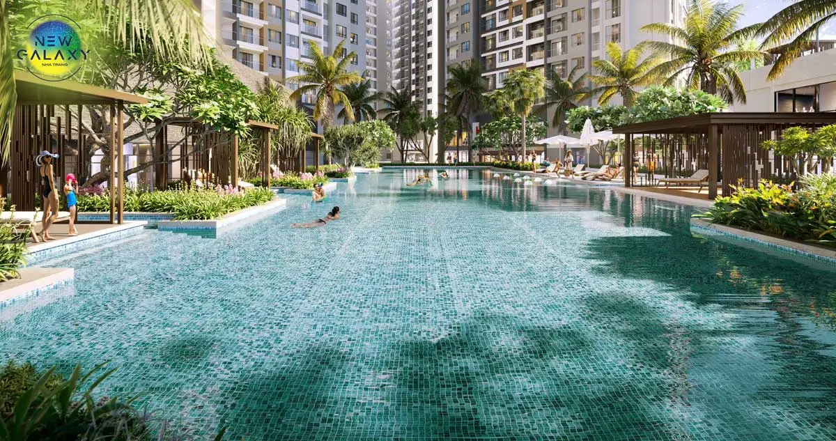 New Galaxy Nha Trang 9 Hồ bơi tràn bờ Dự án Căn hộ New Galaxy Nha Trang