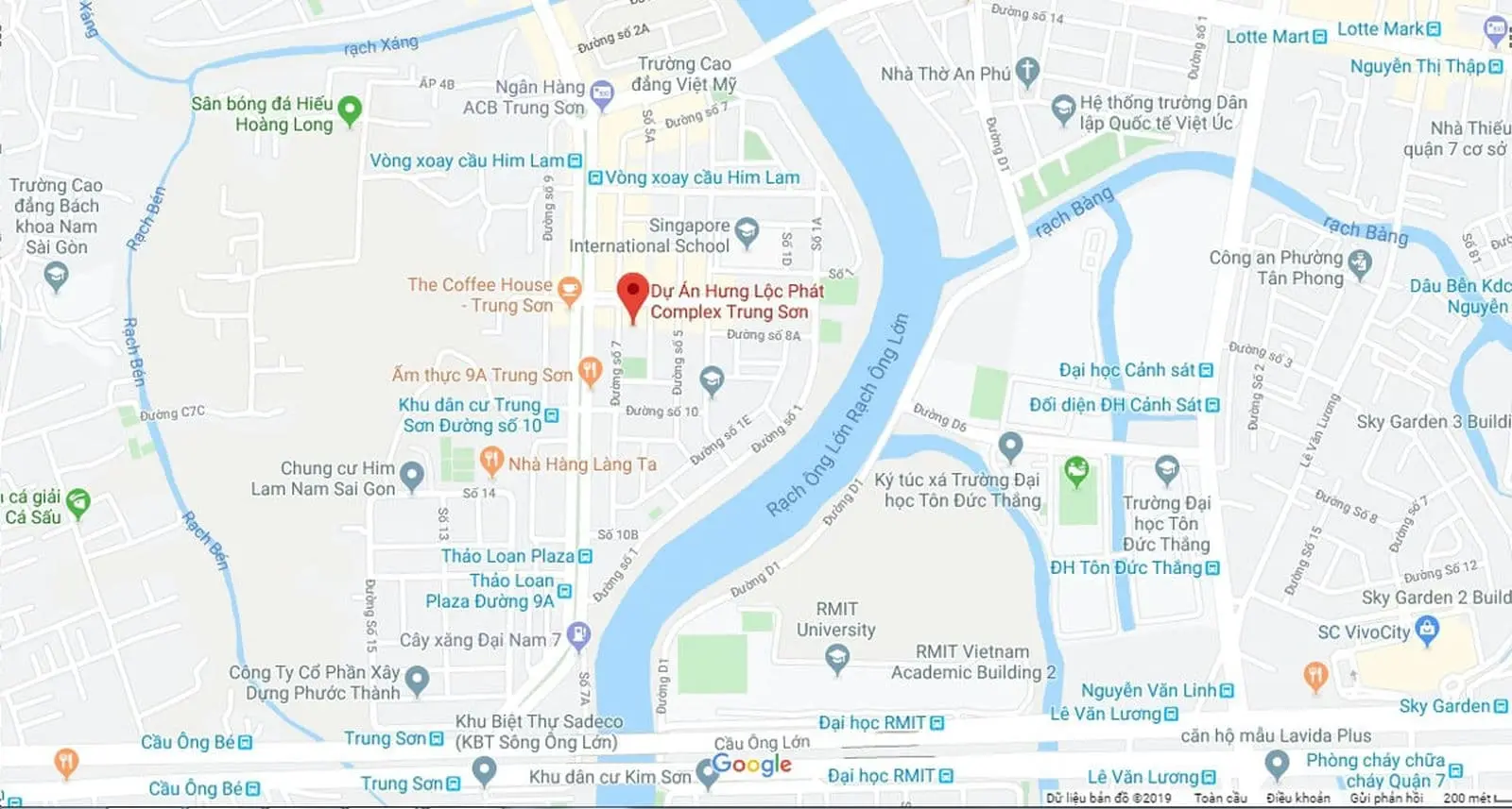 HƯNG LỘC PHÁT COMPLEX TRUNG SƠN 2 Vị trí Dự án Hưng Lộc Phát Complex