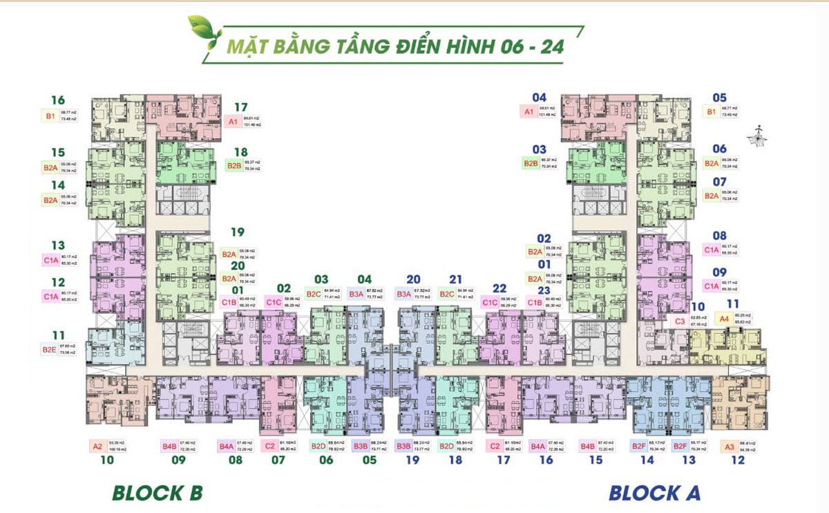 Mặt bằng tầng Dự án Hưng Lộc Phát Complex