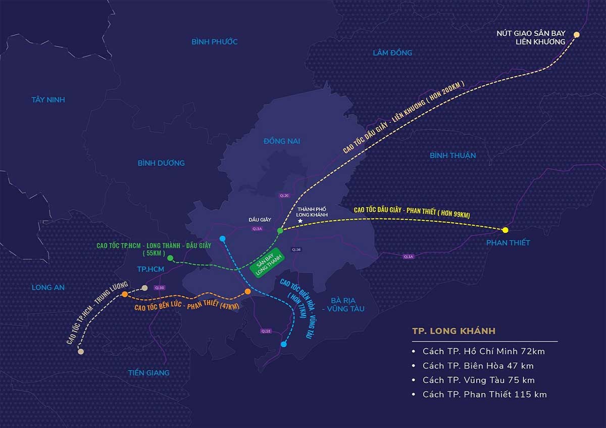 Tiện ích liên kết vùng TNR Grand Long Khánh Đồng Nai