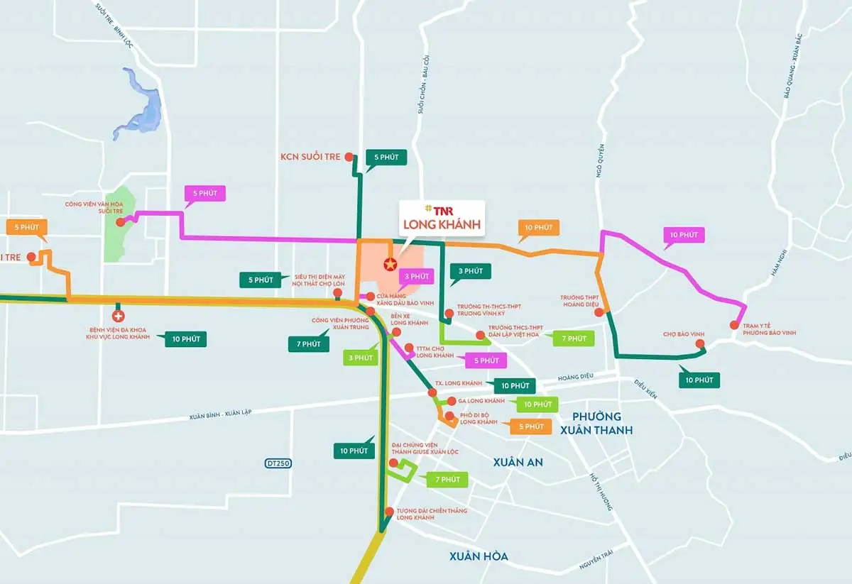 TNR Grand Long Khánh 4 Bản đồ Vị trí Dự án Khu đô thị TNR Grand Long Khánh Đồng Nai