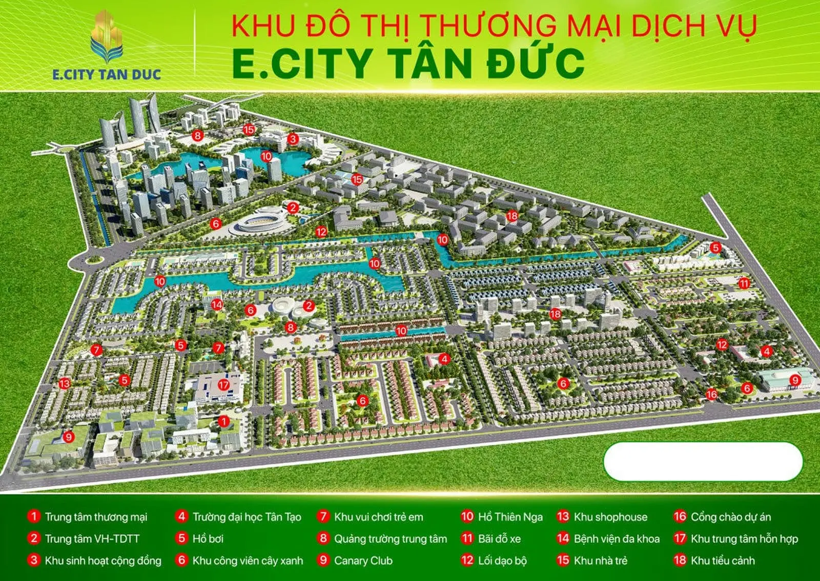 E.CITY TÂN ĐỨC LONG AN 5 Các Tiện ích nội khu cao cấp nhất tại E.City Tân Đức