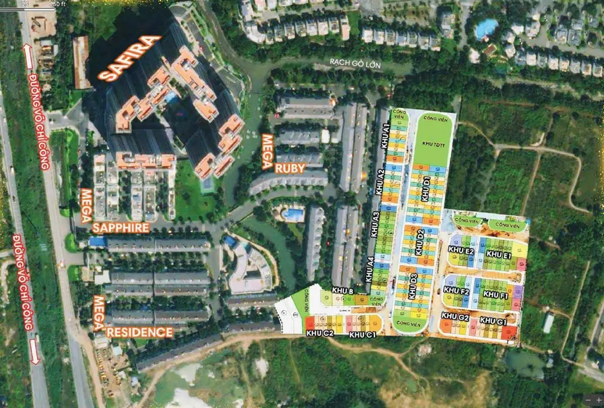 The Classia 9 Mặt bằng Tổng thể Dự án The Classia Khang Điền