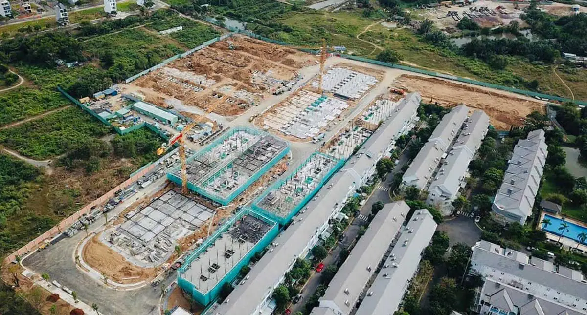 The Classia Tien do thi cong Du an nha pho The Classia - The Classia