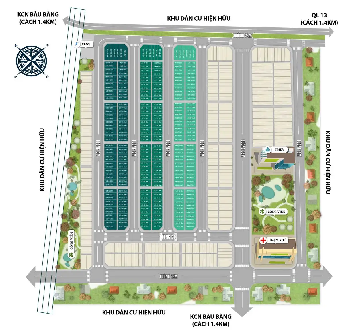 The Sun Bàu Bàng 6 Mặt bằng Dự án The Sun Bàu Bàng Bình Dương