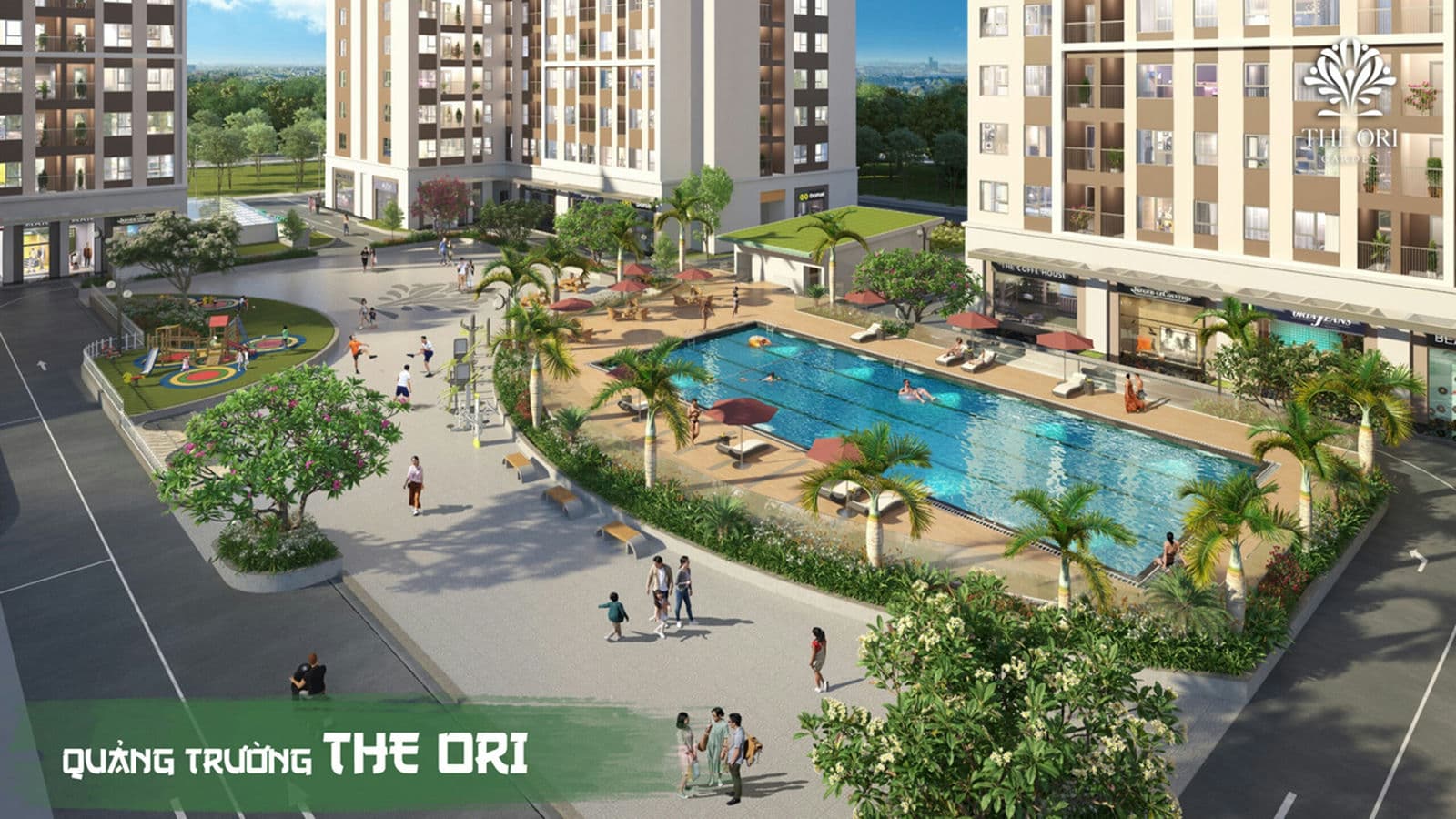 Quảng trường The Ori Dự án Căn hộ The Ori Garden Đà Nẵng