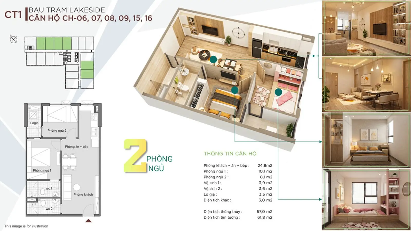 The Ori Garden Thiet ke can ho 2PN The Ori Garden Da Nang - The Ori Garden