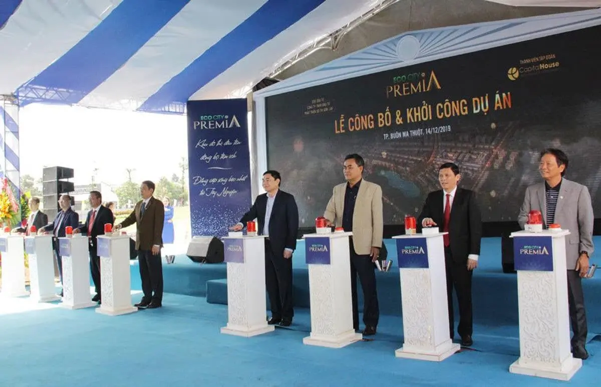 Đại biểu bấm nút Khởi công Dự án Khu Đô Thị Ecocity Premia Đại biểu bấm nút Khởi công Dự án Khu Đô Thị Ecocity Premia