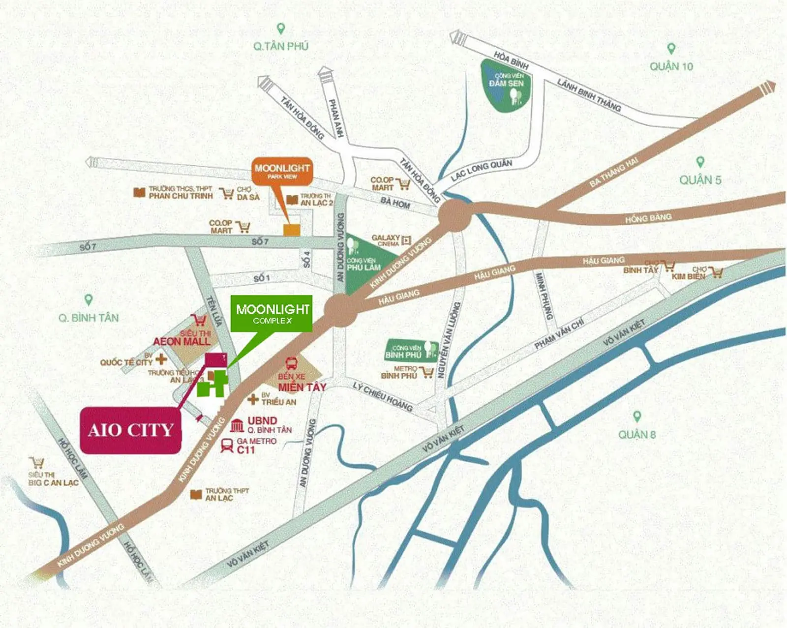 Moonlight Complex 3 Vi tri Du an Moonlight Complex Binh Tan - Moonlight Complex