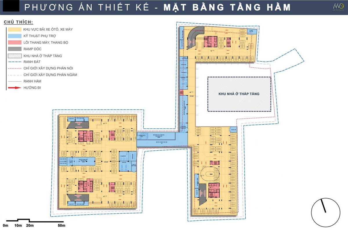 Mat bang Tang ham Du an Moonlight Complex Binh Tan - Moonlight Complex