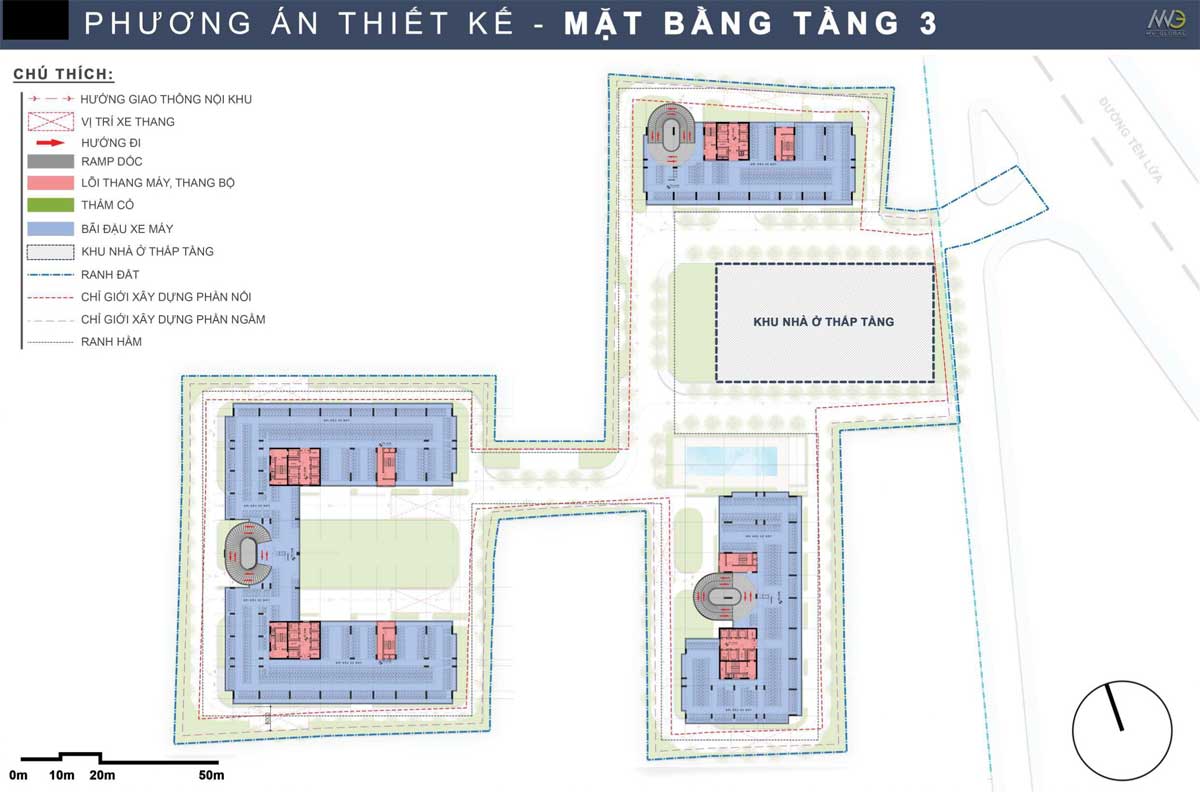 Mat bang Tang 3 Du an Moonlight Complex Binh Tan - Moonlight Complex