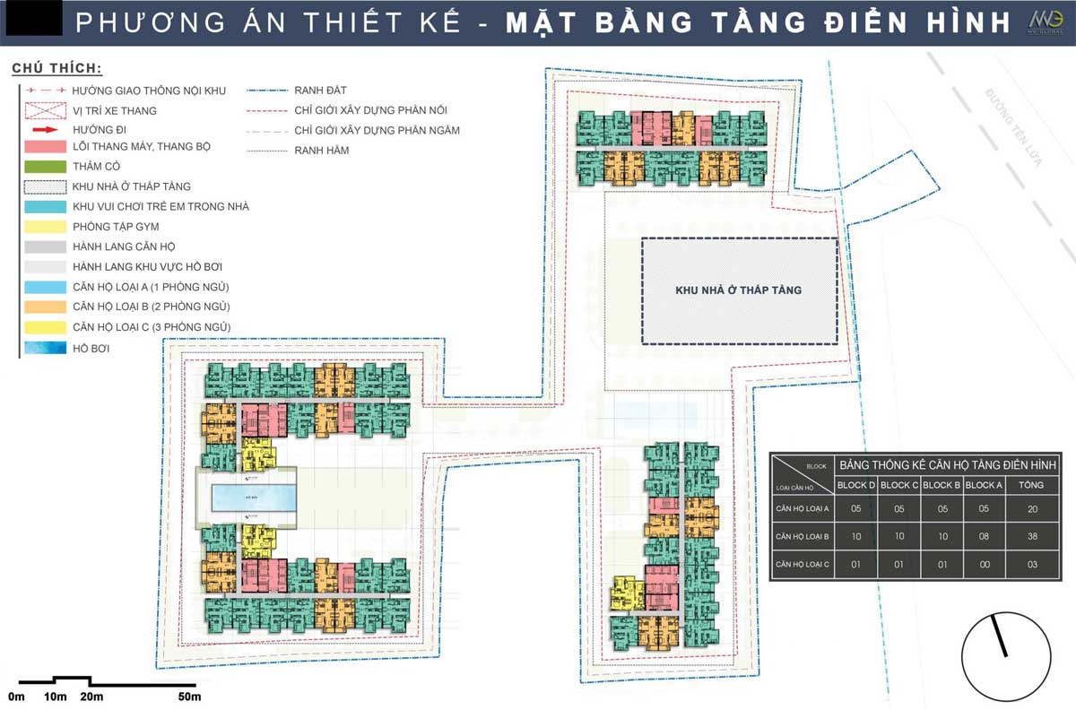 Mat bang Tang dien hinh Du an Moonlight Complex Binh Tan - Moonlight Complex