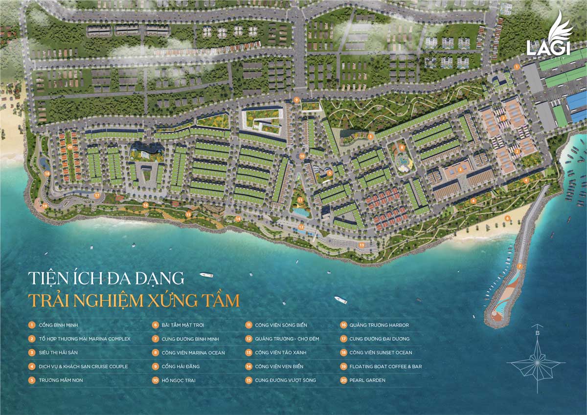 Hệ thống tiện ích trải nghiệm xứng tầm tại Lagi New City