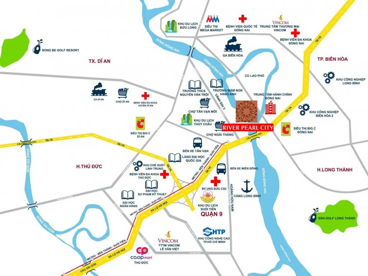 RIVER PEARL CITY 2 Vị trí Dự án Khu đô thị River Pearl City