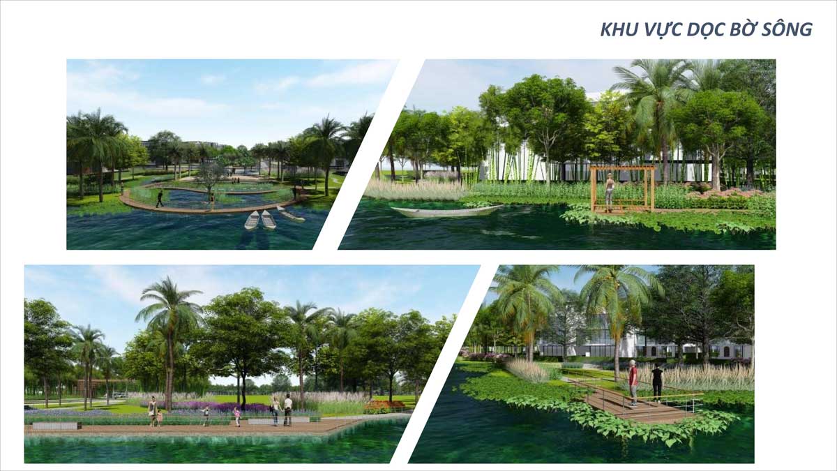 Tiện ích bờ sông Dự án Khu đô thị River Pearl City Tân Vạn Biên Hòa Đồng Nai