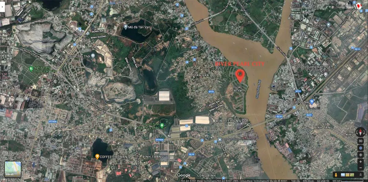 RIVER PEARL CITY 3 Vị trí Dự án Khu đô thị River Pearl City trên Google Maps