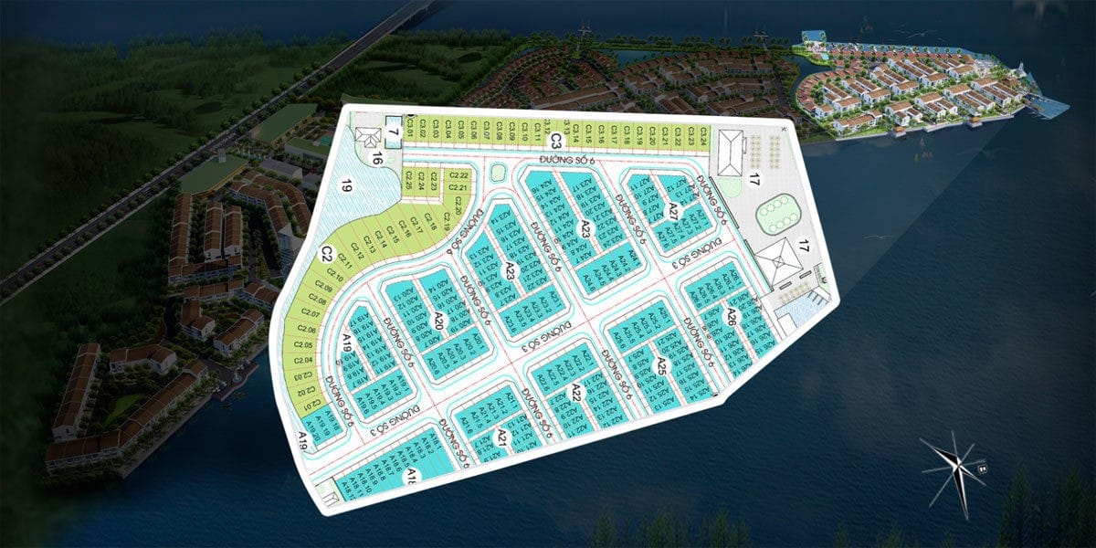 Mặt bằng phân khu Sunshine Dự án Marine City Bà Rịa