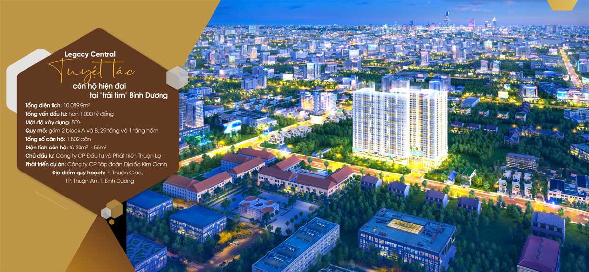 Toàn cảnh Dự án Căn hộ Legacy Central Bình Dương