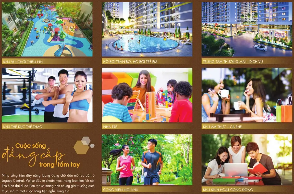 LEGACY CENTRAL BÌNH DƯƠNG 11 Các tiện ích nội khu tại Dự án Căn hộ Legacy Central Bình Dương