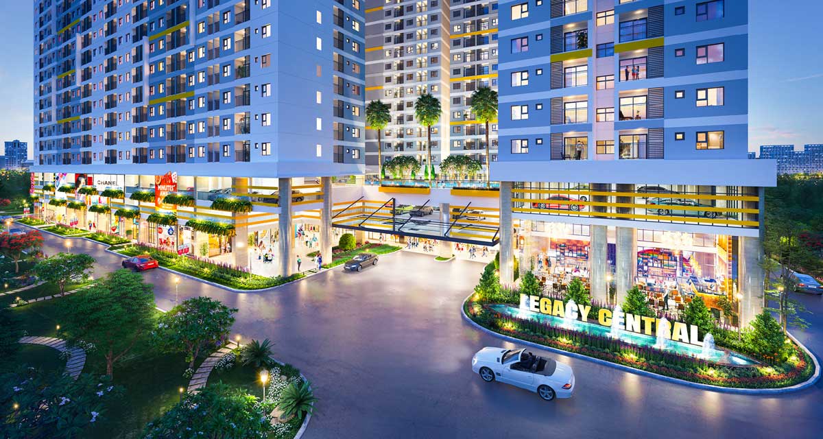 Cổng Dự án Căn hộ Legacy Central Bình Dương