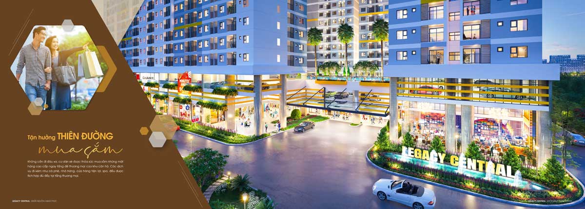 Thiên đường mua sắm tại Legacy Central Bình Dương