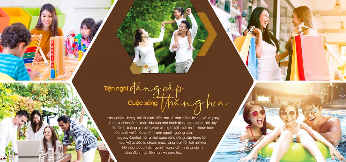 Tiện ích Ngoại khu Legacy Central Bình Dương